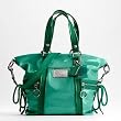 Coach Patent Leather Convertible Shoulder Bag Purse 13835 Spearmint