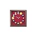 Pro Series Square Billiard Clock (Cherry / Burgundy Felt)