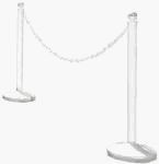 Easy Gardner 302 Plastic Guideline Stanchions, White