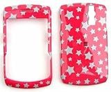 Blackberry Curve 8300/8310/8320/8330   Glitter Stars on Hot Pink  Hard Case/Cover/Faceplate/Snap On/Housing/Protector