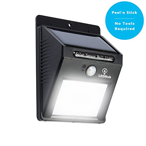 LEDHub 6LED No-Drill, Wireless, Solar-Powered, Motion Sensor Light!Super bright LEDs with Three (3) Intelligent Mode!