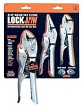 6 and 10 Curved Jaw Pliers and 9 Needle Nosed Pliers Set - 80100, by Lock Jaw - Lock Jaw - 80100