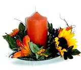 Fall Candle Ring with Pumpkin Scented Candle