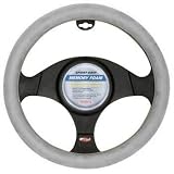 Memory Foam Steering Wheel Cover - Silver by Unknown