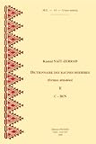 Dictionnaire Des Racines Berberes (Formes Attestees). II. C-Den Ms14 (Societe D