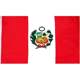 Peru National Country Flag - 3 foot by 5 foot Polyester (New)
