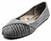 Charles Albert Women's Nina PU Pleated Ballet Flats