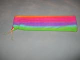 Native American Flute Bag - hand made - rainbow fleece