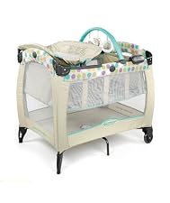 Contour Electra Bassinette and Travel cot - Dots (beige blue)