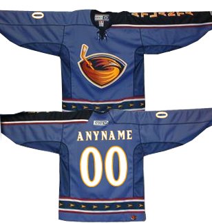 Buy ANYNAME #00 Atlanta Thrashers CCM 550 Series Replica NHL Hockey Jersey (NHLPA Certified Custom Sewn...