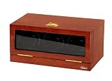 Triple Watch Winder Mahogany Wood w/Digital LCD Display Powered w/Mabouchi Motors