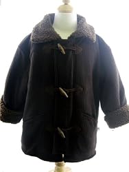 Corky Coats Brown Cord Fleece Toggle Coat