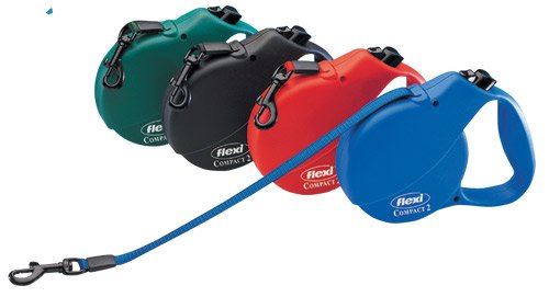 Flexi 3-8 Retractable Leash 26' Black