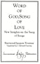 Word of God, Song of Love