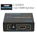 HDMI Splitter 2 fach - Generation II + Enhanced 3D Signal Unterst�tzung/ HDMI Kabel Verteiler 1 zu 2 Y-Adapter 1080p FullHD HDMI HighSpeed 2-fach/ 2-port/ 1 an 2 + Netzteil + Verst�rker