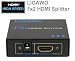 Produkt-Bild: HDMI Splitter 2 fach - Generation II + Enhanced 3D Signal Unterst&uuml;tzung/ HDMI Kabel Verteiler 1 zu 2 Y-Adapter 1080p FullHD HDMI HighSpeed 2-fach/ 2-port/ 1 an 2 + Netzteil + Verst&auml;rker