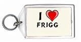I Love Frigg Keychain