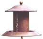 Achla BF02 Hammered Antiqued Copper Bird Feeder with Threaded Base Connector