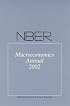 NBER Macroeconomics Annual 2002 (NBER Macroeconomics Annual)