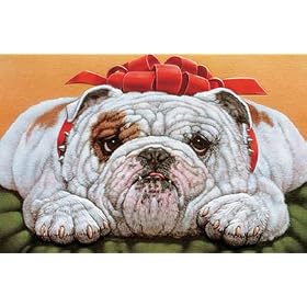 Bulldog Boxed Christmas Cards