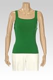 Petite Cotton Knit Square Neck Tank