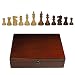 English Chess Pieces - Double Weighted w/ Wooden Box