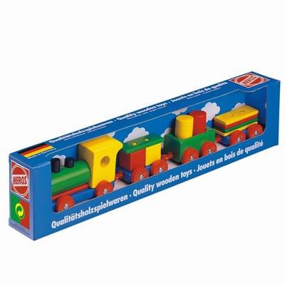 41G3LIOyE5L Heros Classic Quality Little Wooden Freight Train Toy Set