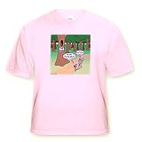Squirel and Bird Time Share Cartoon - Adult Light-Pink-T-Shirt 3XL