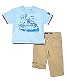 Timberland "Camp Timberland" 2-Piece Outfit (Sizes 0M - 9M) - flax, 6 - 9 months