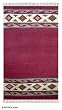 Wool rug, 'Wild Maroon' (3x5) Wool rug, 'Wild Maroon' (3x5)