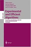 Experimental and Efficient Algorithms: Second International Workshop, WEA 2003, Ascona, Switzerland, May 26-28, 2003, Proceedings