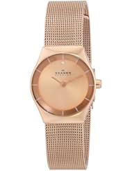 Skagen Womens SKW2046 Klassik Analog Display Analog Quartz Rose Gold Watch