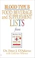 Blood Type B Food, Beverage and Supplemental Lists (Food, Beverage and Supplement)
