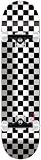 Speed Demon Checkboard White Skateboard Deck - 7.5 in. x 31.4 in.