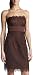Jessica Simpson Women's Organza And Lace Dress,Chocolate,2