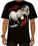 HUSTLER SHIRTS - BOTTOMS UP - HUSTLER T-SHIRTS - NEW HUSTLER SHIRT - BOTTOMS UP PINUP SHIRTS - AUTHENTIC HUSTLER GEAR