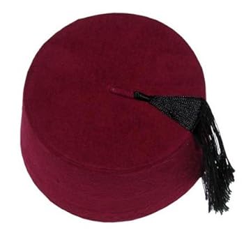 Chechia,Fez,Chapeau Marocain,Zouave,Oriental,Coiffe,Accessoire,Déguisement,Fête TAILLE 59 CM