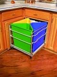 Premiere Recycling Center, 3-25 Quart Containers, Colored