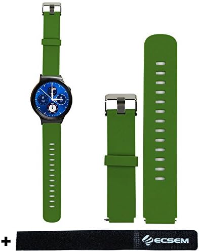 Egeek®HUAWEI replacement silicone rubber watch band strap for huawei smart watch come with metal buckle clasp 1pcs lime