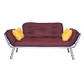 Mali Maroon and Gold Flex Futon