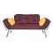 Mali Maroon and Gold Flex Futon