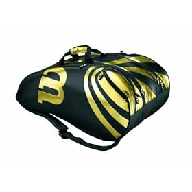 Wilson BLX Tour S6 Bag (Black/Gold)Wilson BLX Tour Super 6 Pack Bag