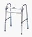 Apex-Carex Deluxe Folding Walker, No Wheels, Adjustable Height - 1 Ea