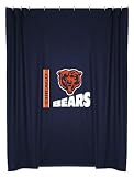 Chicago Bears Locker Room Team Color Shower Curtain 72" x 72"