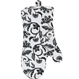Black Cameo Kitchen Oven Mitt (1) - Kay Dee Designs