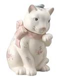 Pfaltzgraff Tea Rose Cat Cookie Jar