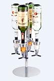 Rotating Bar Butler - 4 optic chromed bottle holder
