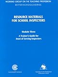 A trainer's guide for inset of serving inspectors
