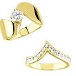 14K Yellow Gold Diamond Wedding Set - 1.00 Ct.