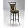 Hillsdale Cierra 30-Inch Swivel Bar Stool, Black Finish with Bear Faux-Suede Fabric
